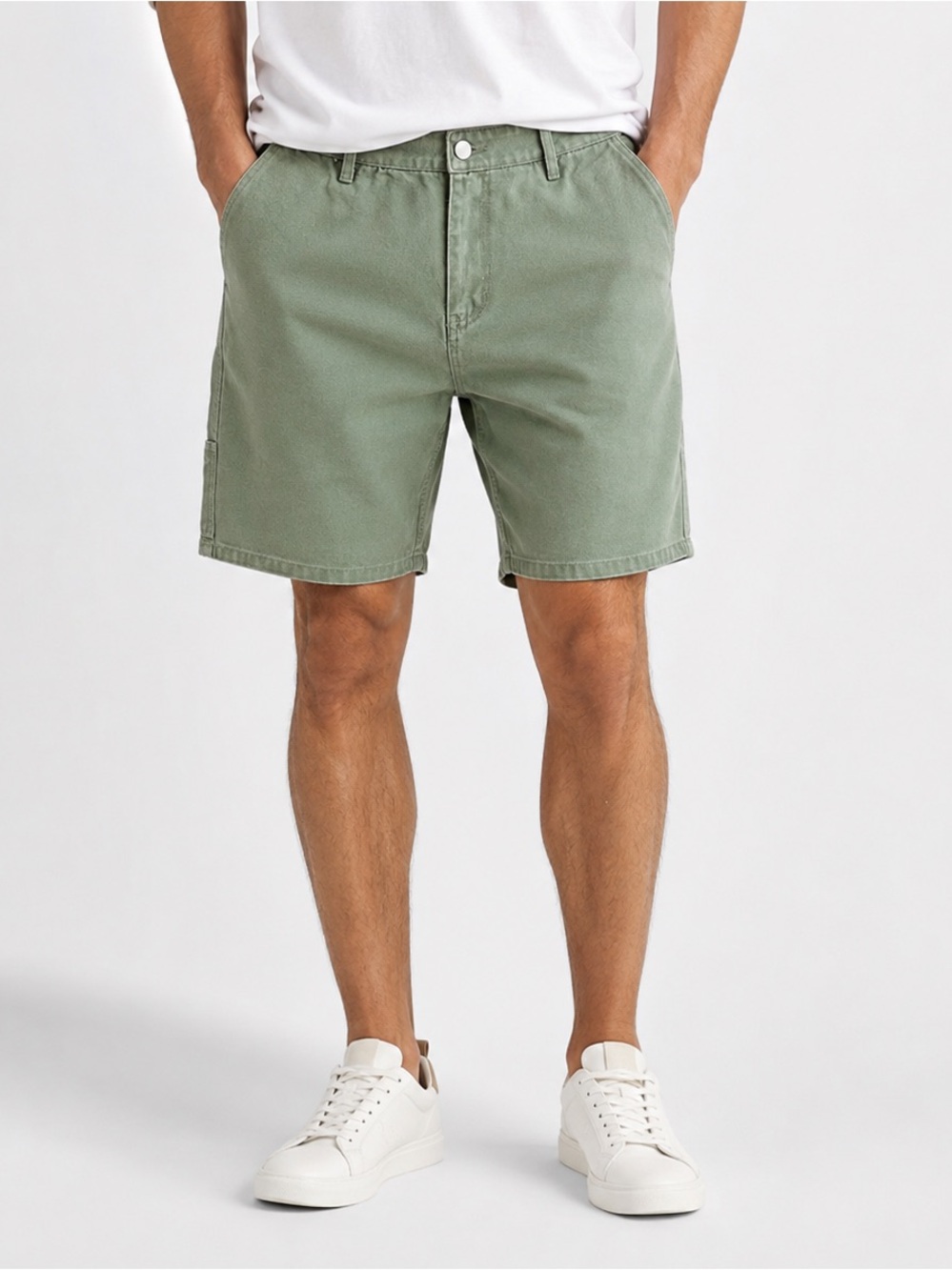 Wesc Men's Green Casual Shorts
